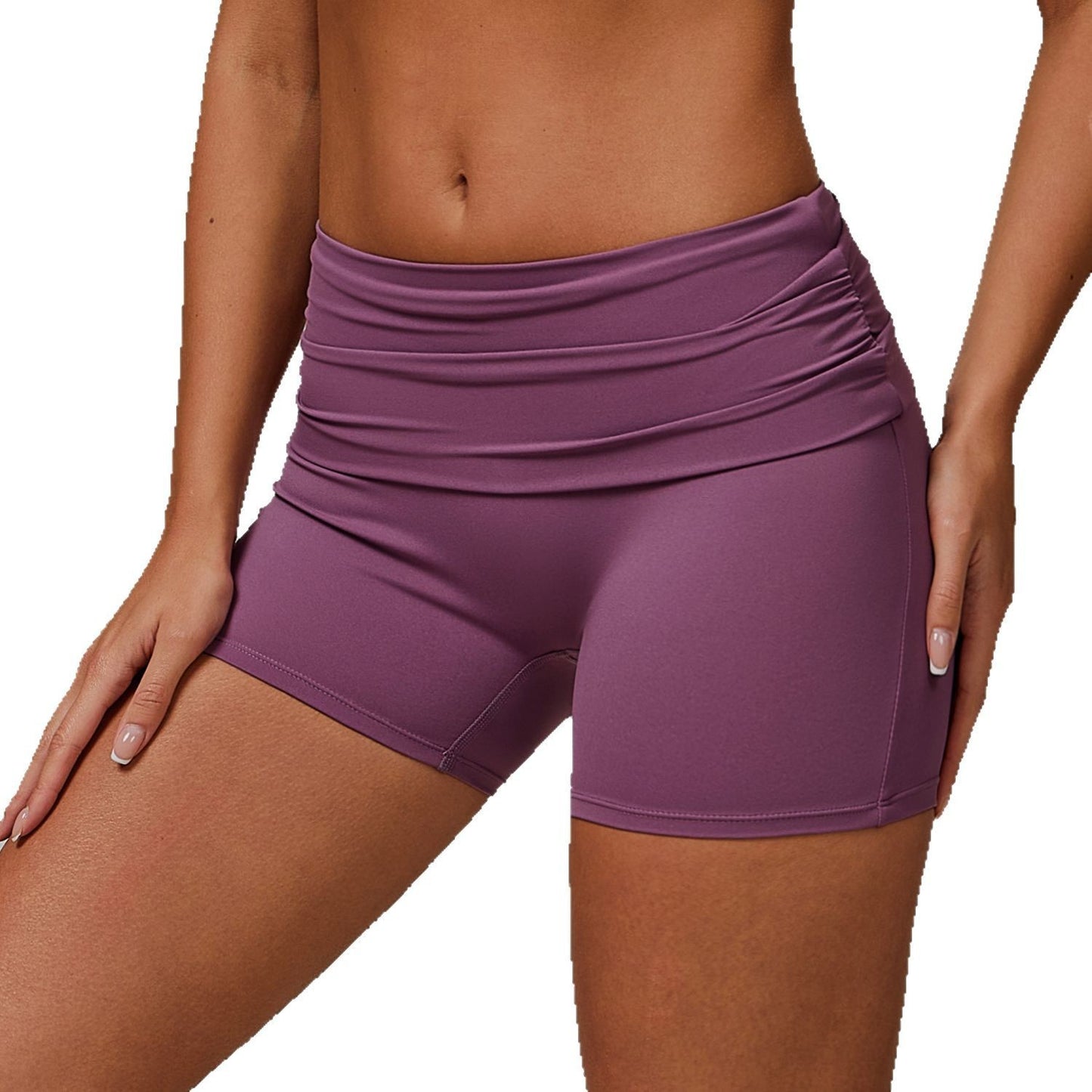 Fold High Waist Shorts Women's Cloud Tight