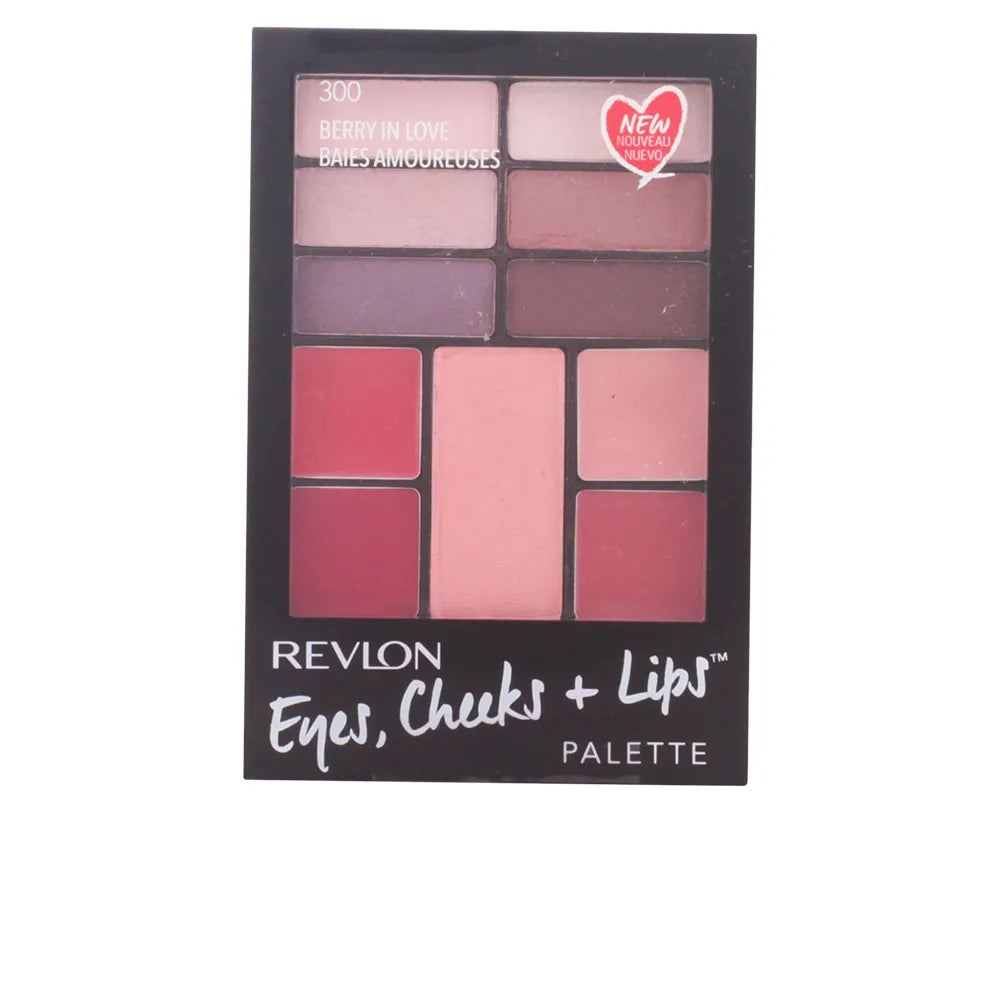 Revlon Eyes Cheeks Lips Palette 300 Berry In Love - REVLON