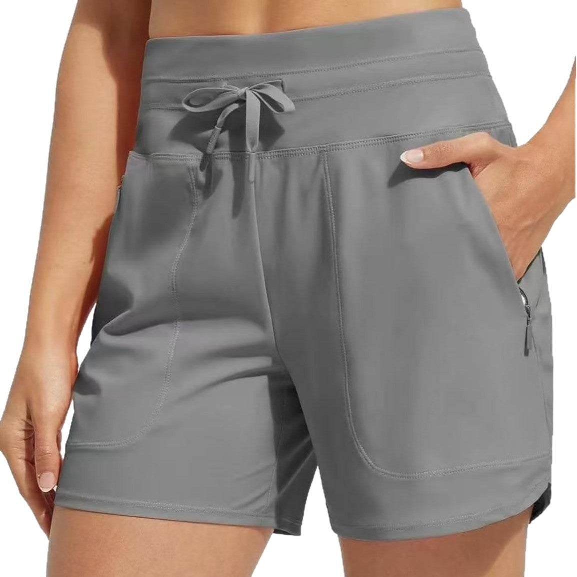 European And American High Waist Yoga Loose Leisure Sports Shorts