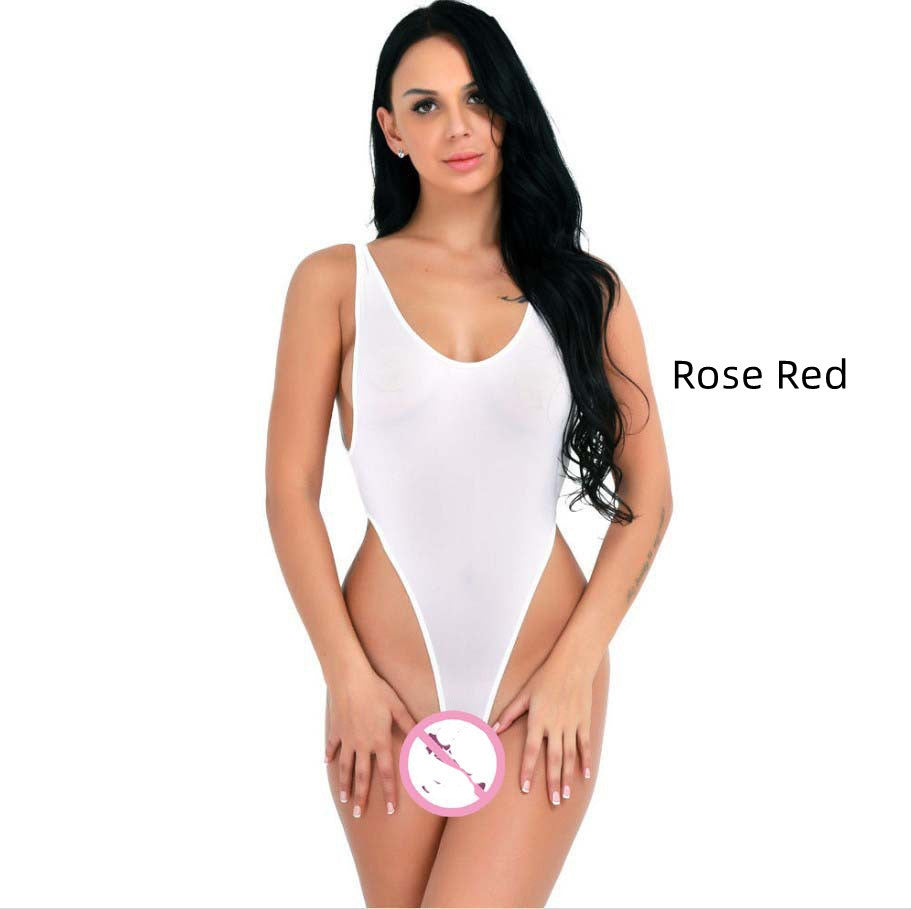 Women's Mesh Tulle Bodysuit Thong Pajamas