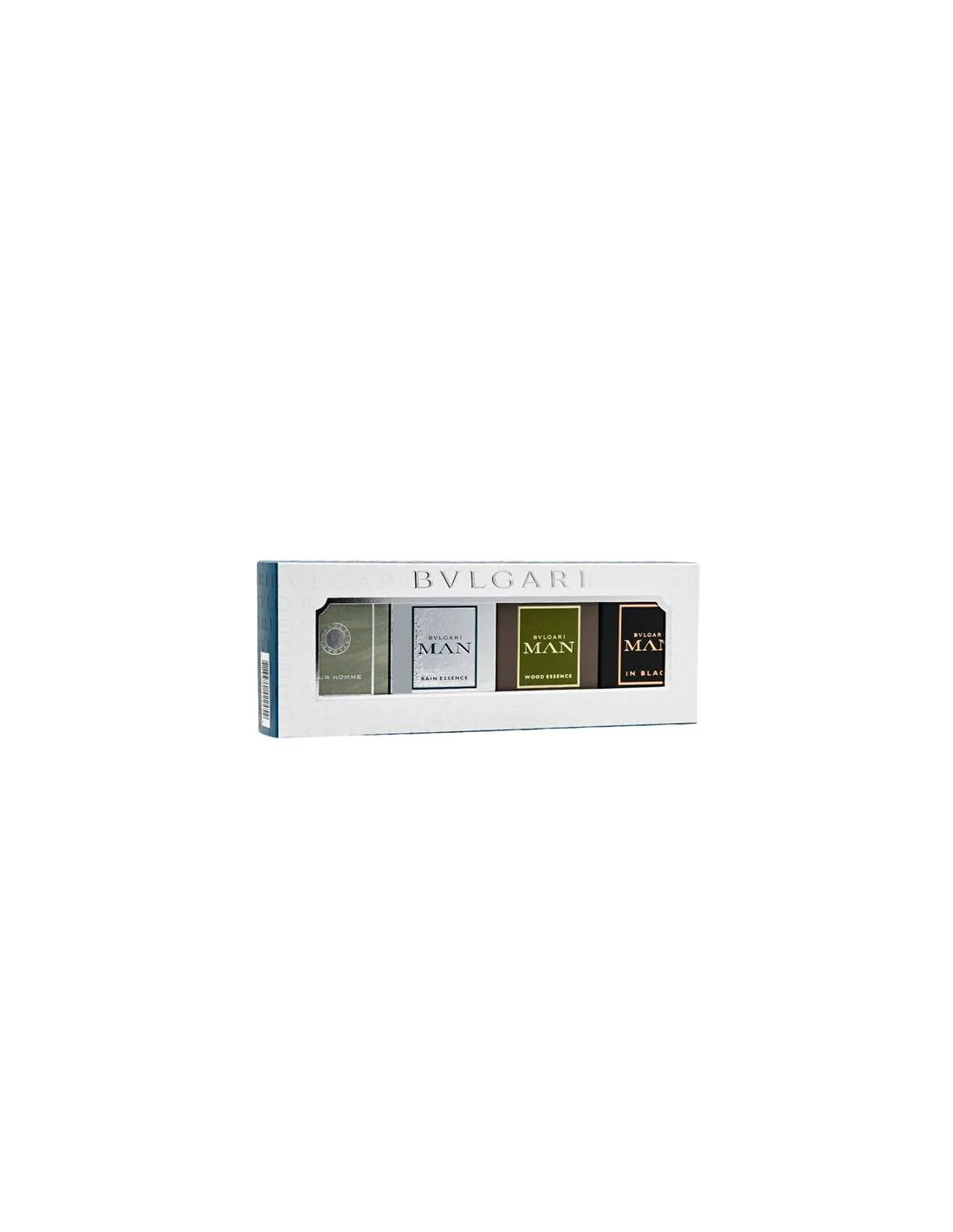 Bvlgari Man Aqua Edt 5Ml Aqua Marine Edt 5Ml Wood Essence Edp Glacial Essence 5Mlmini Set - BVLGARI