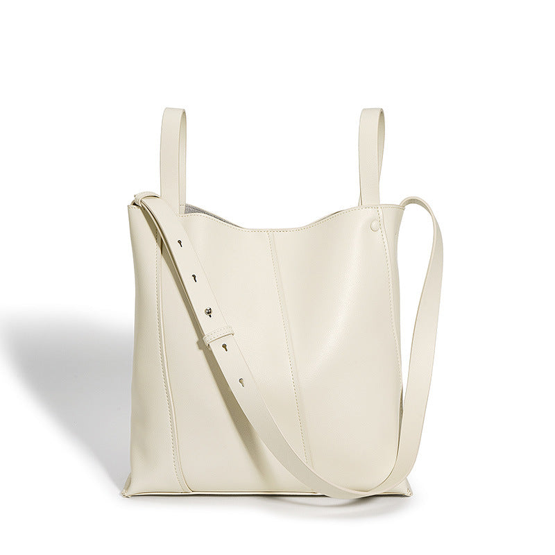 Bucket Bag Special-interest Design Cowhide Leather Single-shoulder Bag Fashion