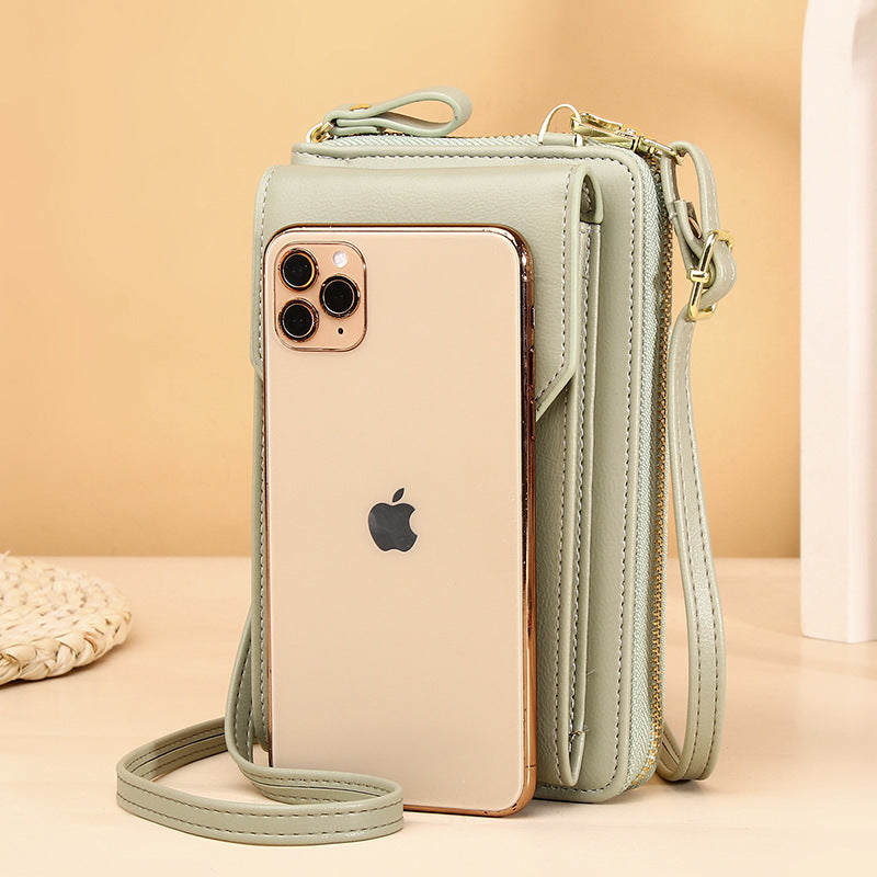 Ladies Wallet PU Leather Long Mobile Phone Bag Fashion Korean Version Multifunctional Student Wallet