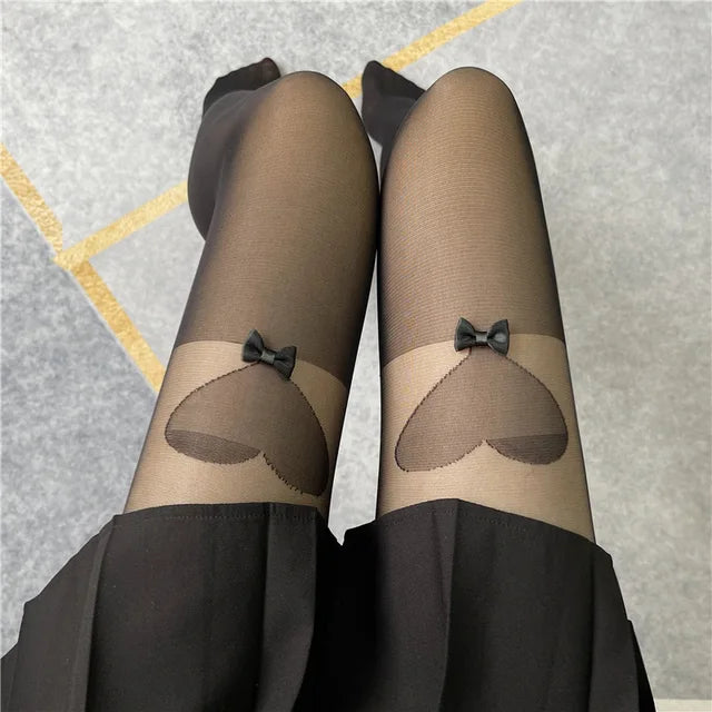 Fashion New Cherry Hot Drill Pantyhose Anti-removal Silk Arbitrary Cut Pantyhose Leggings Character Women's Socks