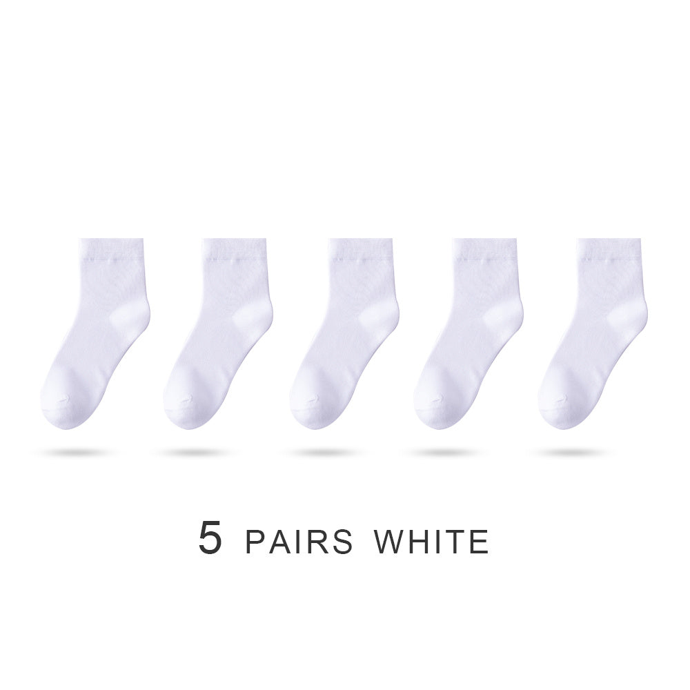 White Ladies Summer Thin Deodorant Sweat-absorbent Black Stockings