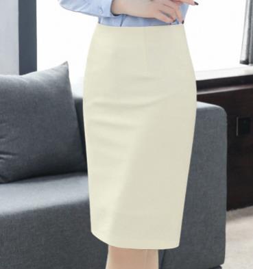 Women's Solid Skirt Fleece-lined Hip Skirt