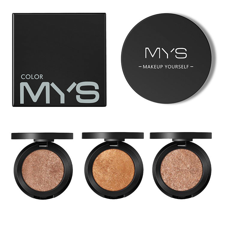 Marca MYS polvo de maquillaje facial 6 colores minerales resistentes al agua brillo brillo contorno Kit bronceador resaltador paletas de maquillaje