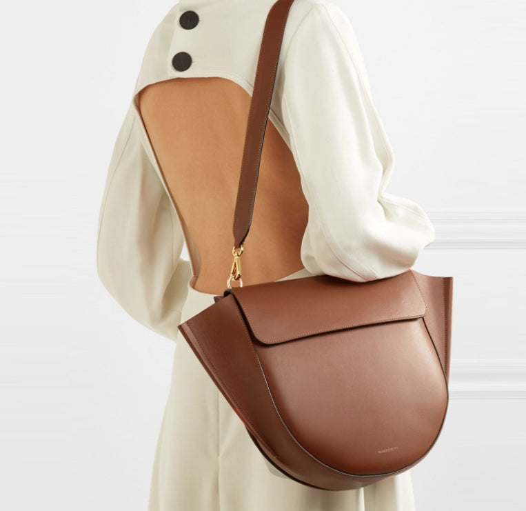 Large-capacity travel wide shoulder strap one-shoulder messenger bag