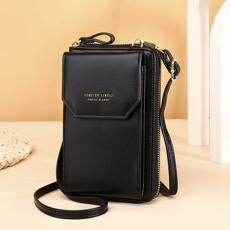 Ladies Wallet PU Leather Long Mobile Phone Bag Fashion Korean Version Multifunctional Student Wallet