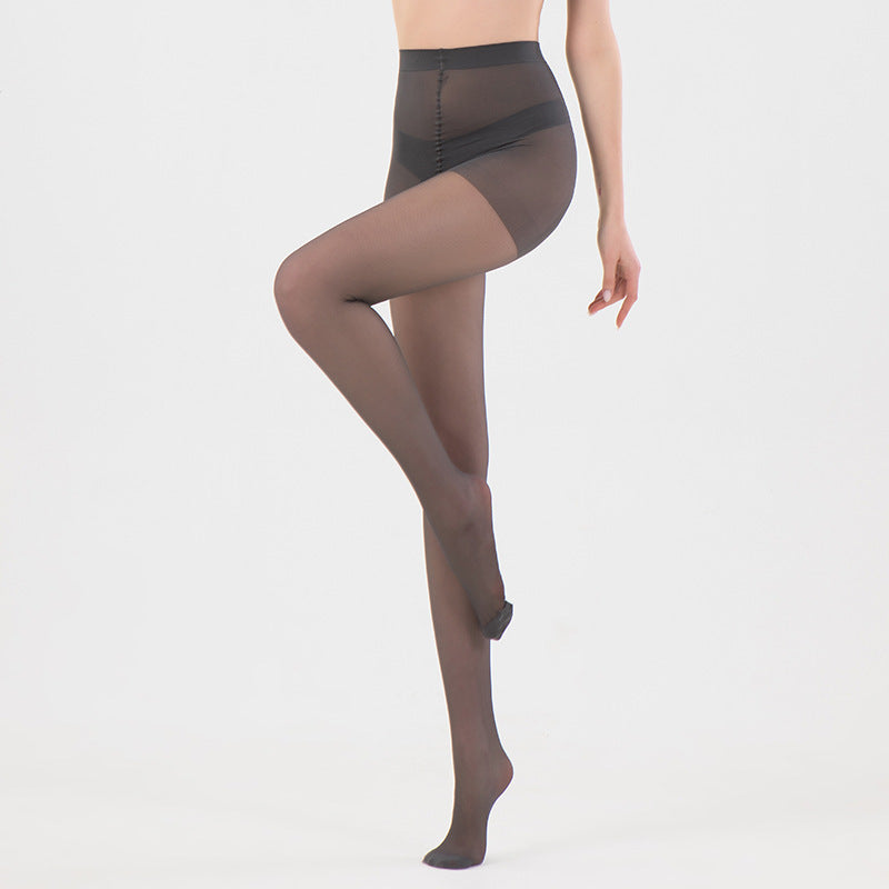 Reinforce And Add Fertilizer To Increase Summer Anti-hook Black Silk Stockings