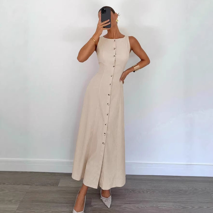 European And American-style Figure-flattering Dress