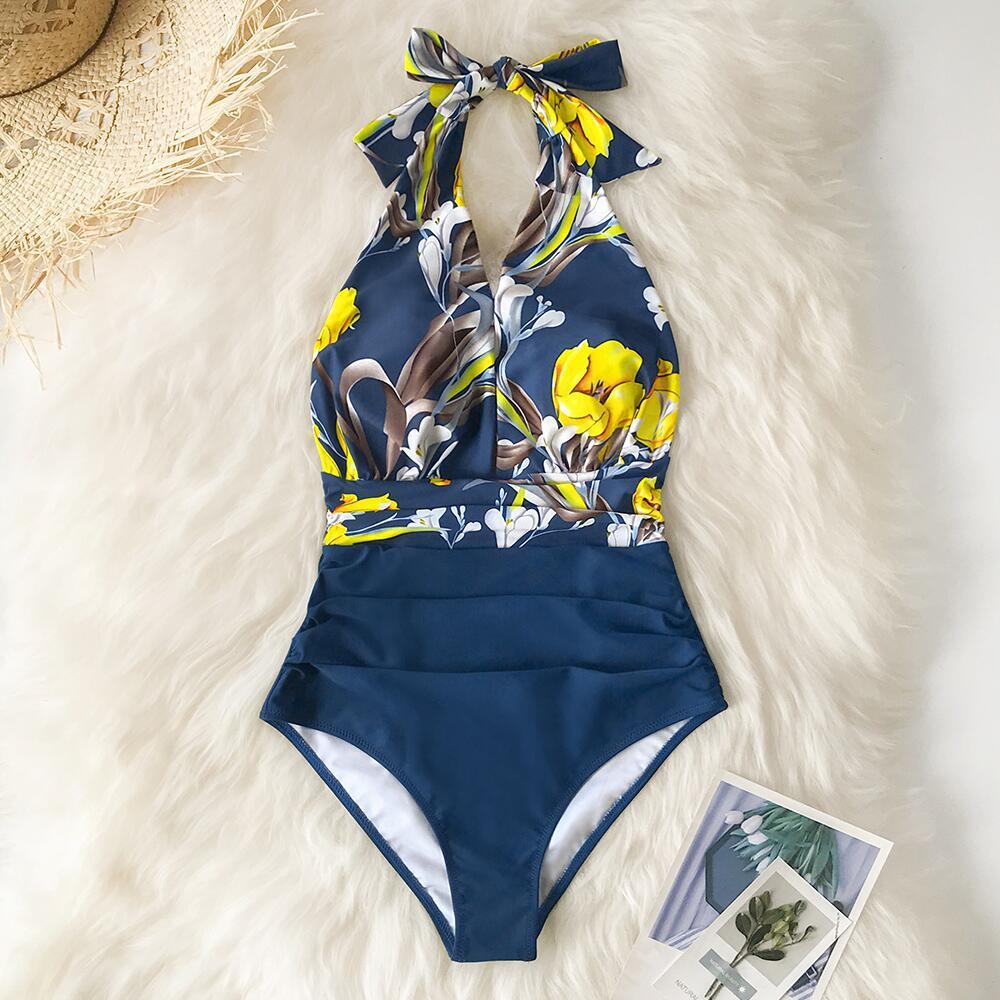Sexy Printed One-Piece Swimsuit