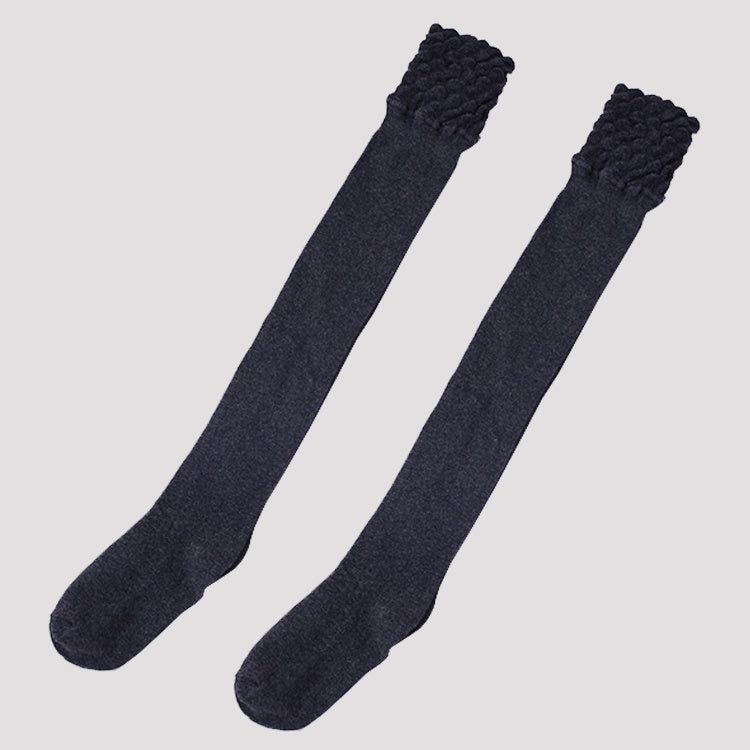 Autumn and winter thickened over the knee socks lace stockings women