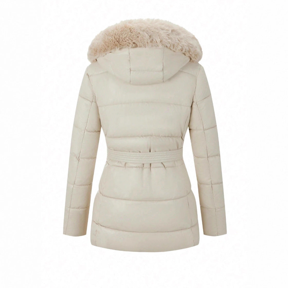 Snow And Snow Cotton Jacket With Lightweight Quilted Hooded