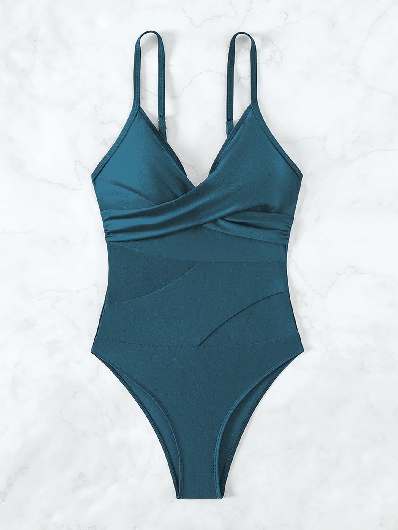 Sexy Mesh-panelled Push-up One-piece Womens Swimsuit Form-fitting And Body-hugging