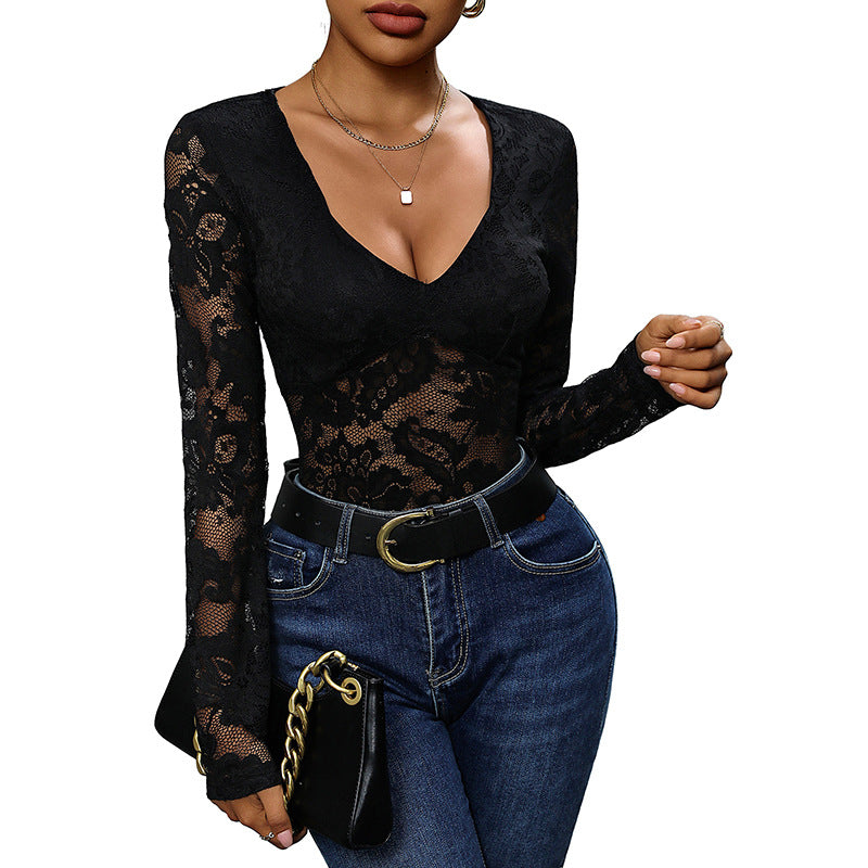 Fashion Sexy Long Sleeve Women's Jumpsuit