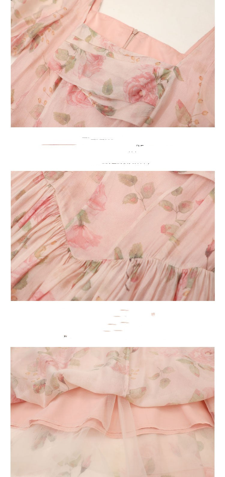 Vintage Print Waist Fairy French Dress