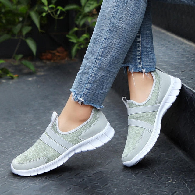Sneakers Women Breathable Mesh Shoes Woman Ballet Slip On Flats Loafers Ladies Shoes Creepers tenis feminino