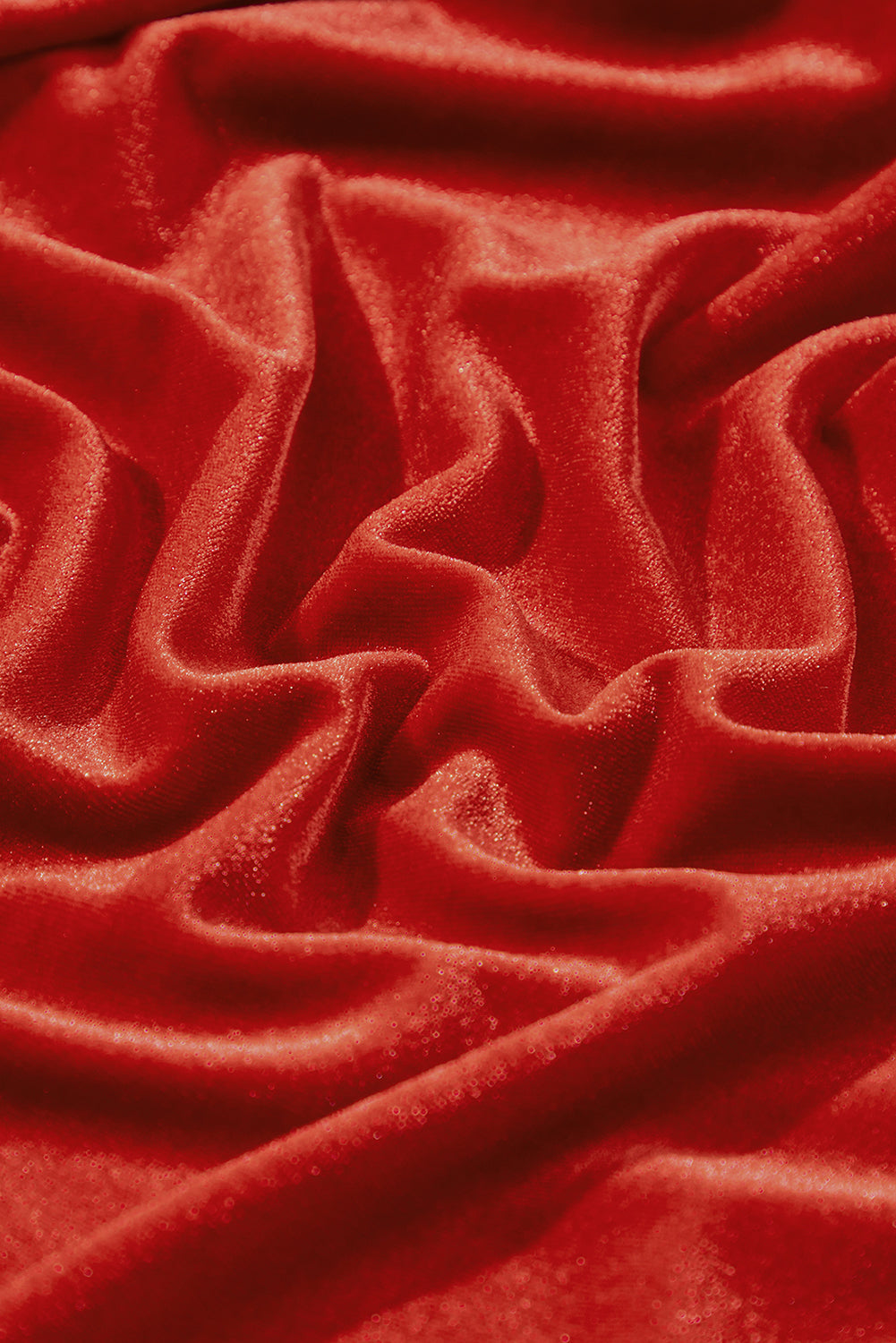 Green Smocked Lantern Sleeve Frilled Velvet Dress