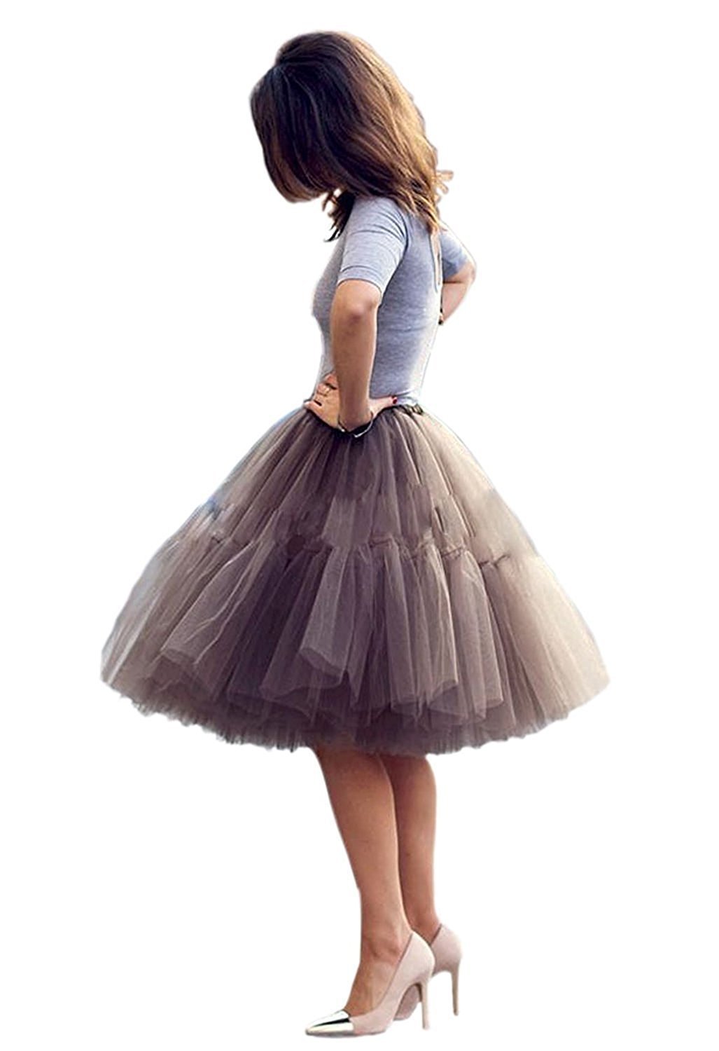 Spring And Summer Mesh Pleated Bubble Skirt