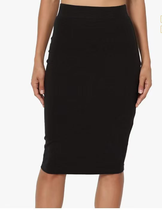 Fashion High Waist Over Knee Pencil Skirt