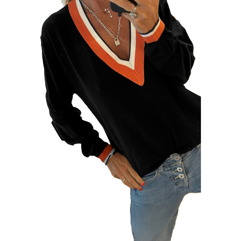 Casual Style Loose Knitted Top For Women