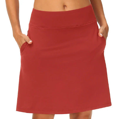 Casual Style Sports Tennis Skort Women's Fake Two-piece