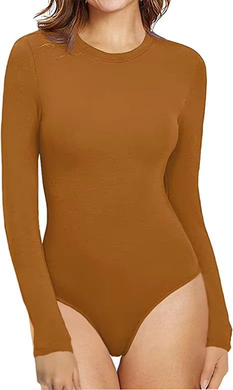 Polyester Long Sleeve Solid Color Underpants