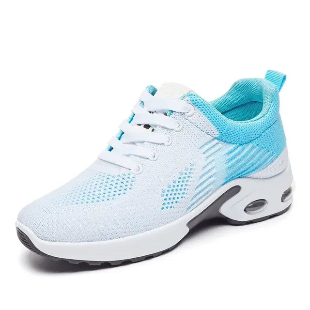 Nuove scarpe da corsa Sneakers traspiranti da donna Scarpe estive con cuscino d'aria in mesh leggero Scarpe sportive da donna Scarpe da allenamento con lacci per esterni