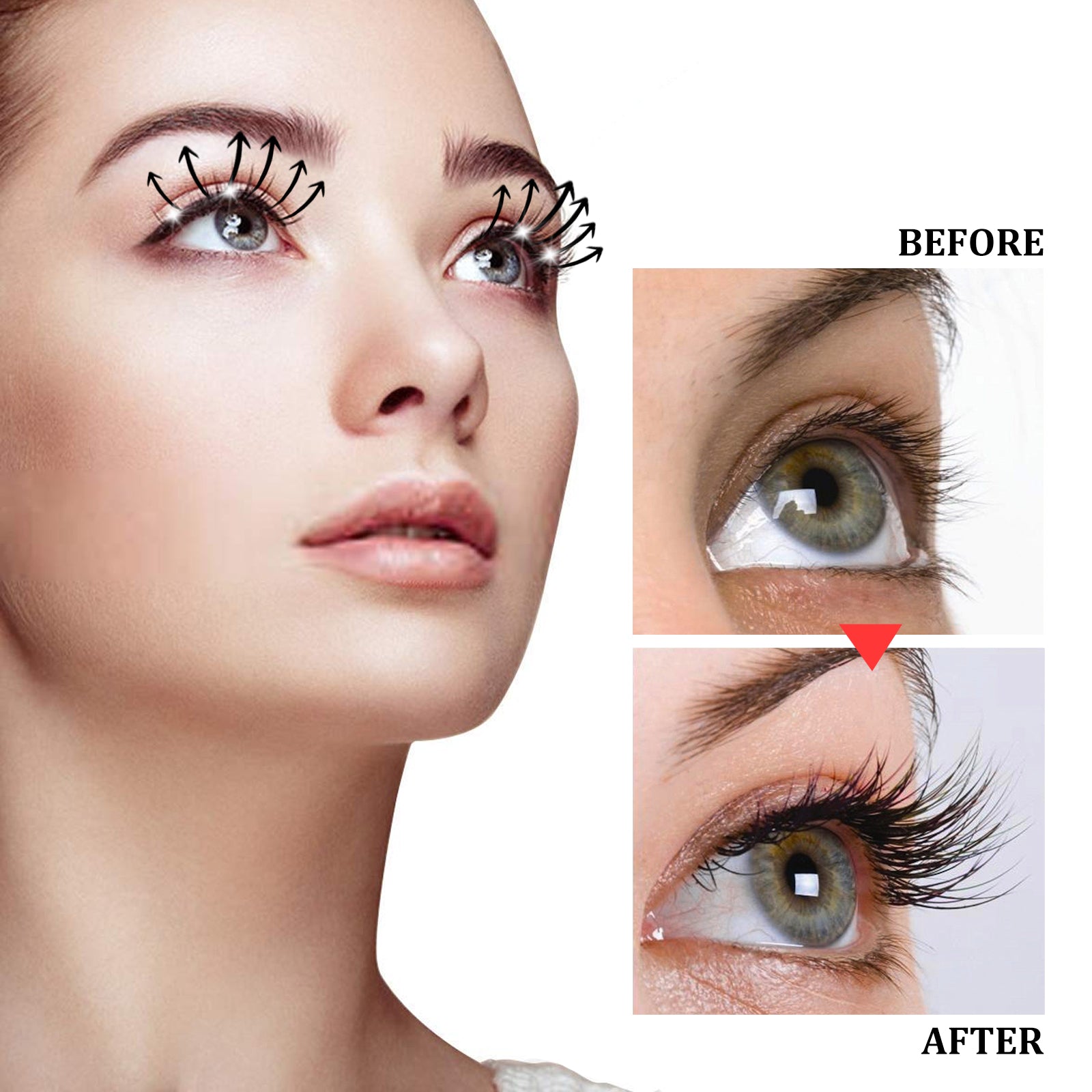Slimming And Lengthening Mascara Without Trace, Natural Mascara Moisturizing Mascara Black Curl Eyelashes And Eyebrows