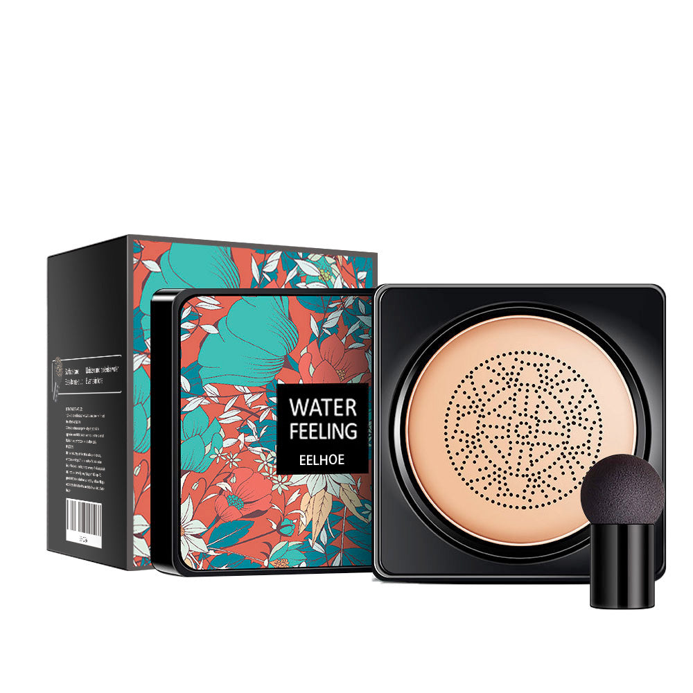 Water Feeling BB Cream, Mushroom Air Cushion To Cover Blemishes Waterproof Sweat Resistant Makeup Cushion BB Cream
