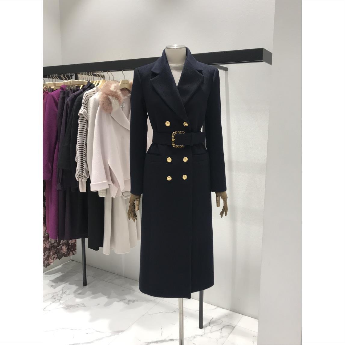 New fashion style long thick woolen coat