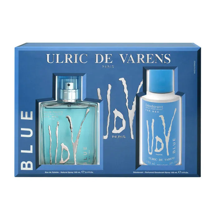 Ulric De Varens Blue Eau De Toilette Spray 100Ml Set 2 Pieces