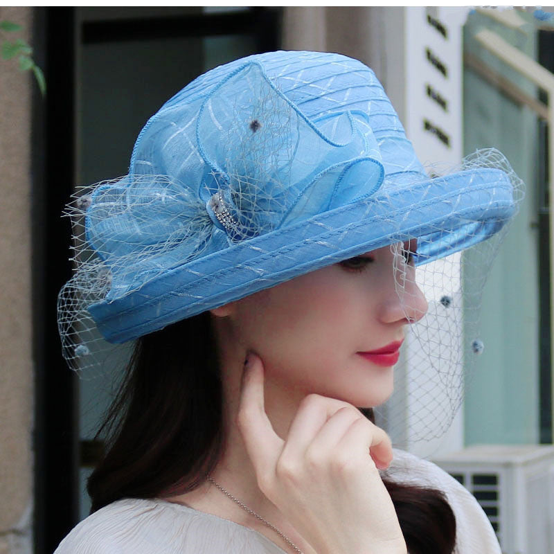 Curly Top Hat Travel Sun Protection Breathable Sun Hat