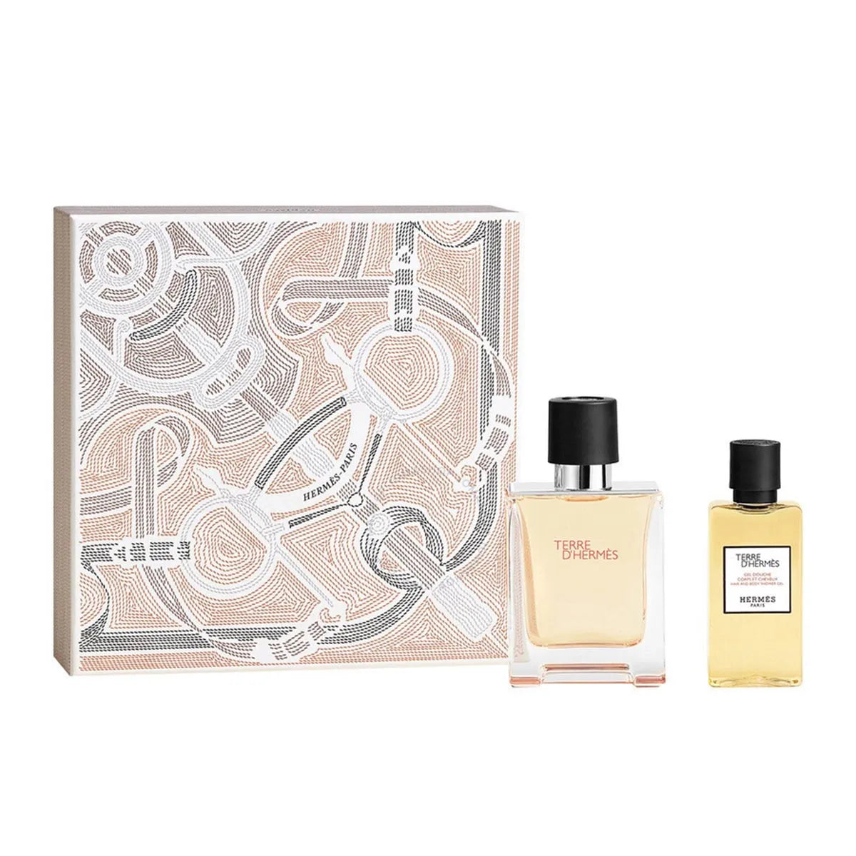 Hermès Hermes Terre Dhermes Eau De Toilette Pour Homme 50ml Spray Gel De Baño 40ml - HERMÈS