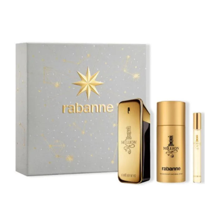 Rabanne 1 Million Eau De Toilette Spray 100ml Set 3 Pieces - PACO RABANNE