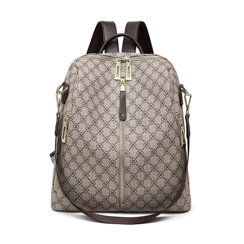 Women's Dual-use Anti-theft Backpacks Are Printed Backpack Travel Bag Leisure