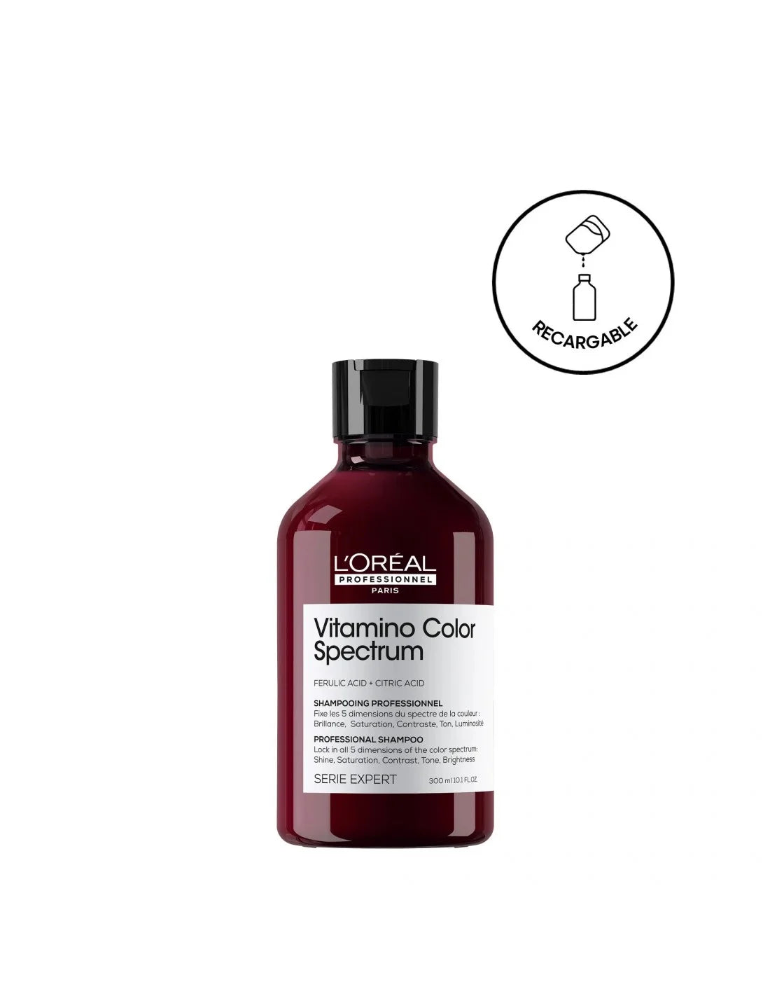 L'Oreal Professionnel Vitamino Color Spectrum Champú Sin Sulfatos, Para Cabello Teñido, Fija El Color 300Ml - L'OREAL PROFESSIONNEL