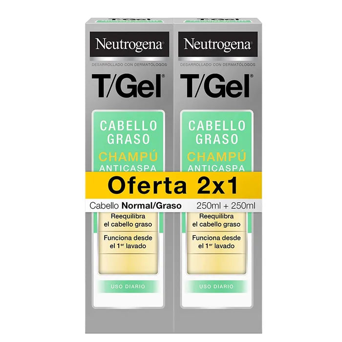 Neutrogena T-Gel Anti-Dandruff Shampoo Normal Greasy Hair 250Ml 250Ml - NEUTROGENA