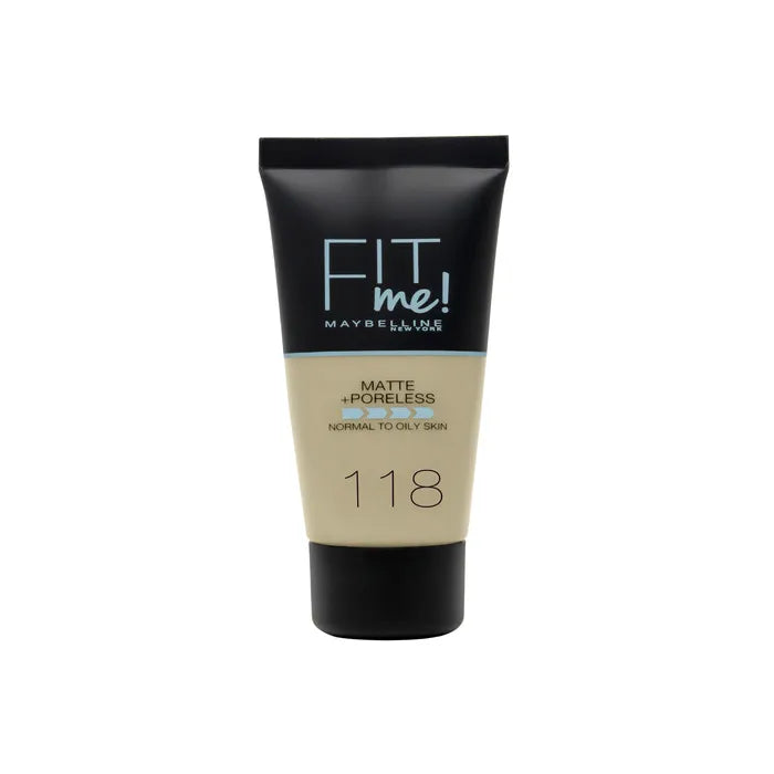 Maybelline Fit Me Matte + Poreless Foundation 118 Nude 30Ml