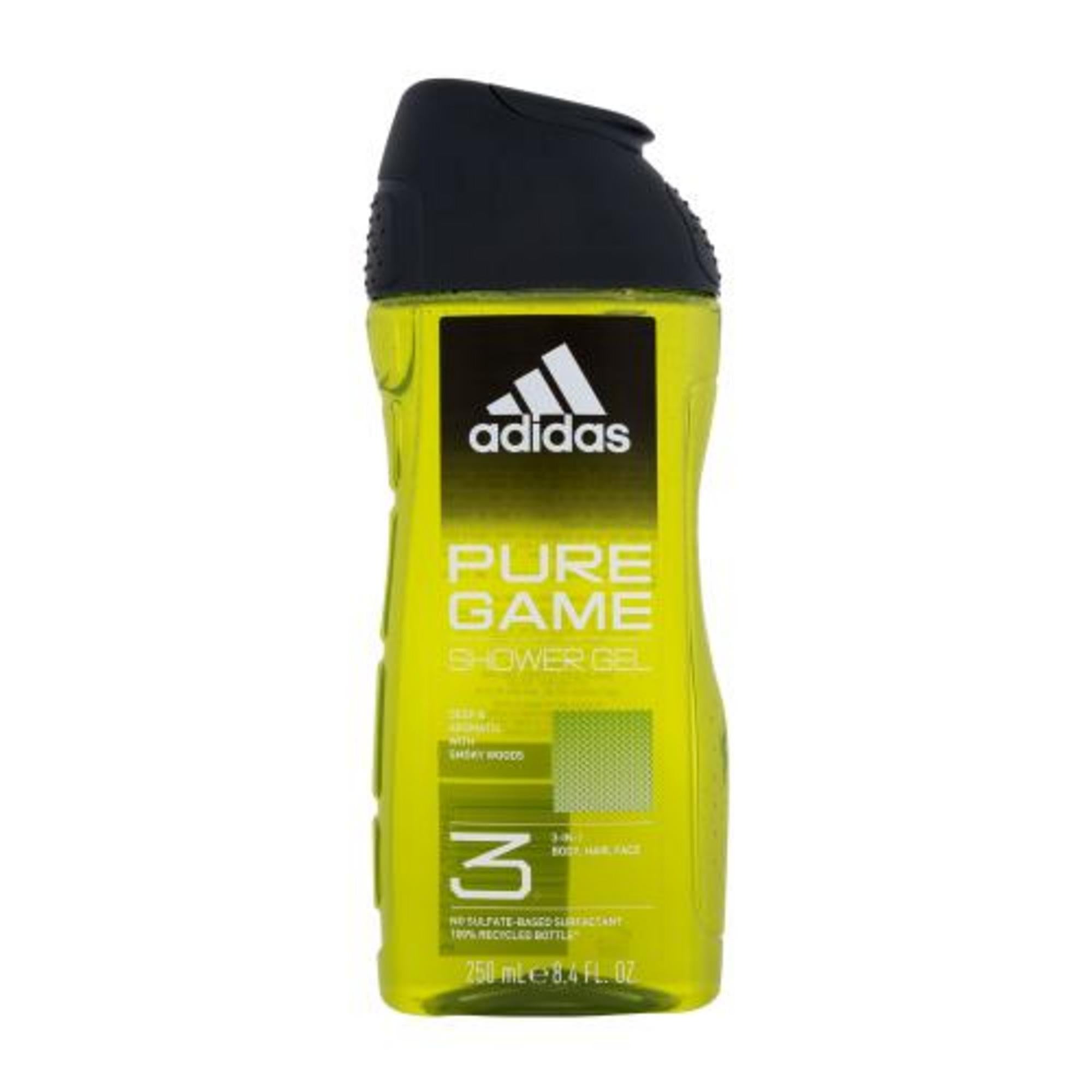 Adidas, Pure Game, Cleansing, Shower Gel, For Body, Face & Hair, All Skin Types, 250 ml