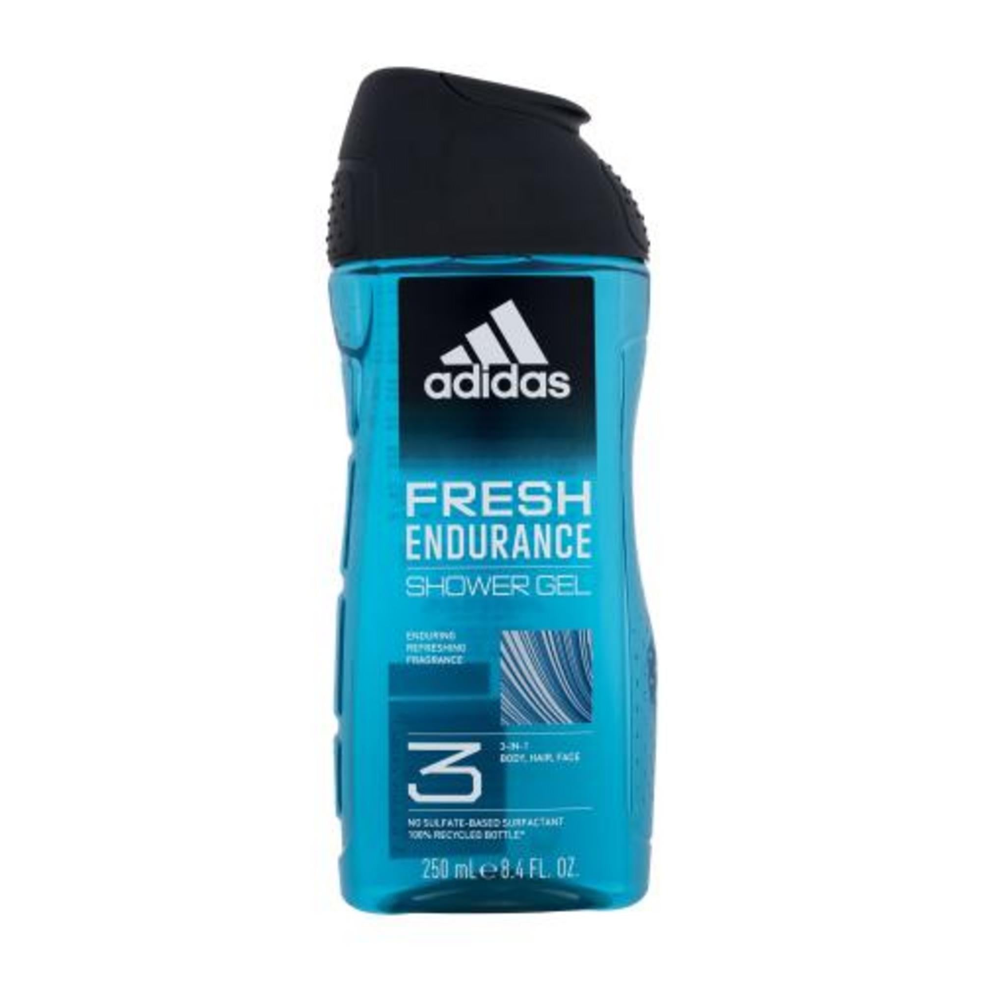 Adidas, Fresh Endurance, Cleanses, Shower Gel, For Body, Face & Hair, All Skin Types, 250 ml