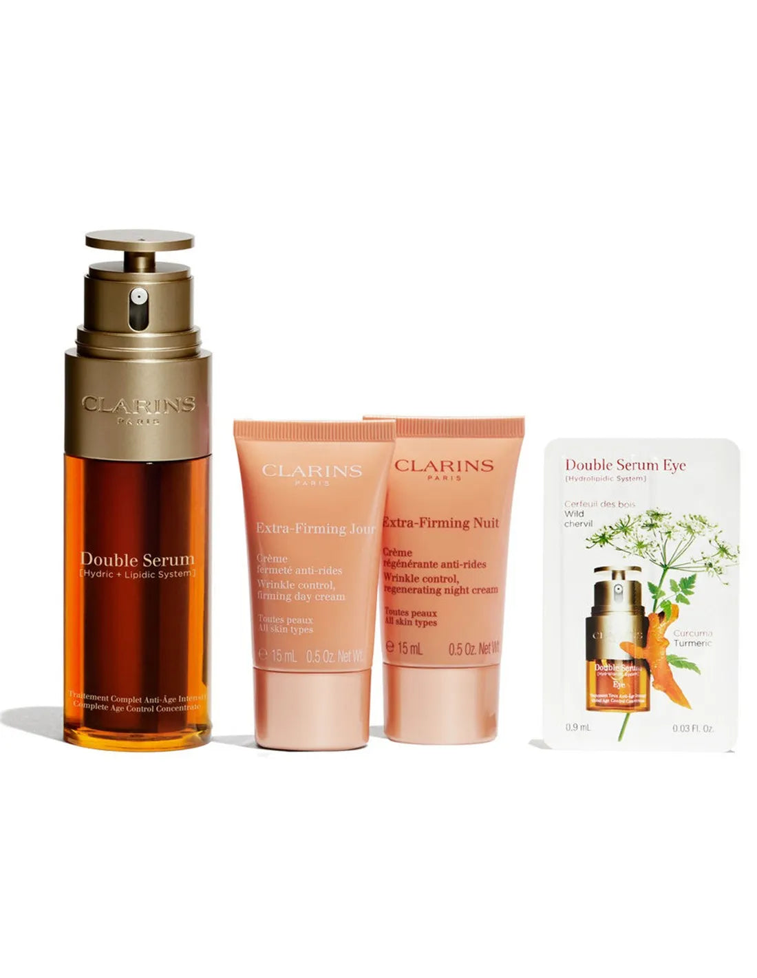 Set Clarins Doble Serum 50Ml Extra Firm 15Ml Noche 15Ml@ - CLARINS