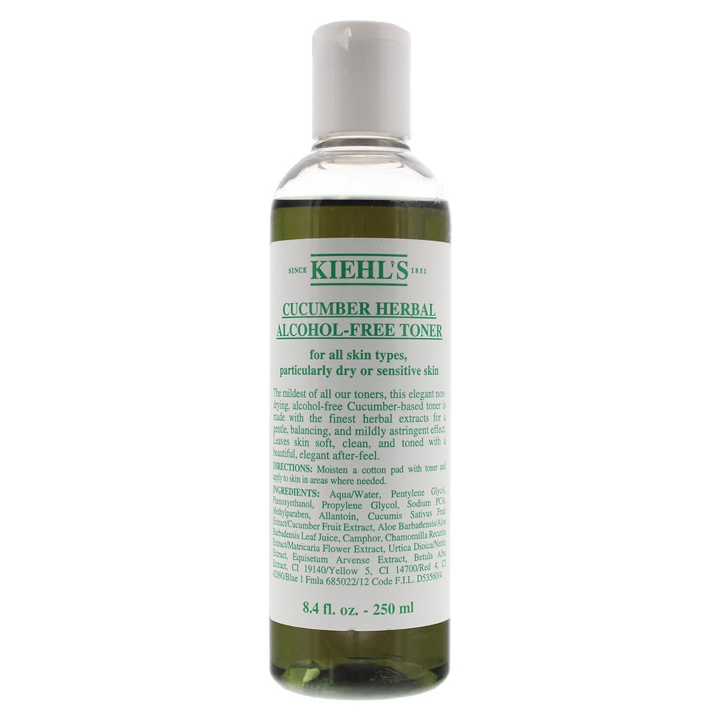 Kiehl's, Cucumber, Alcohol-Free, Soothes and calms, Tonic Lotion, Face, 250 ml