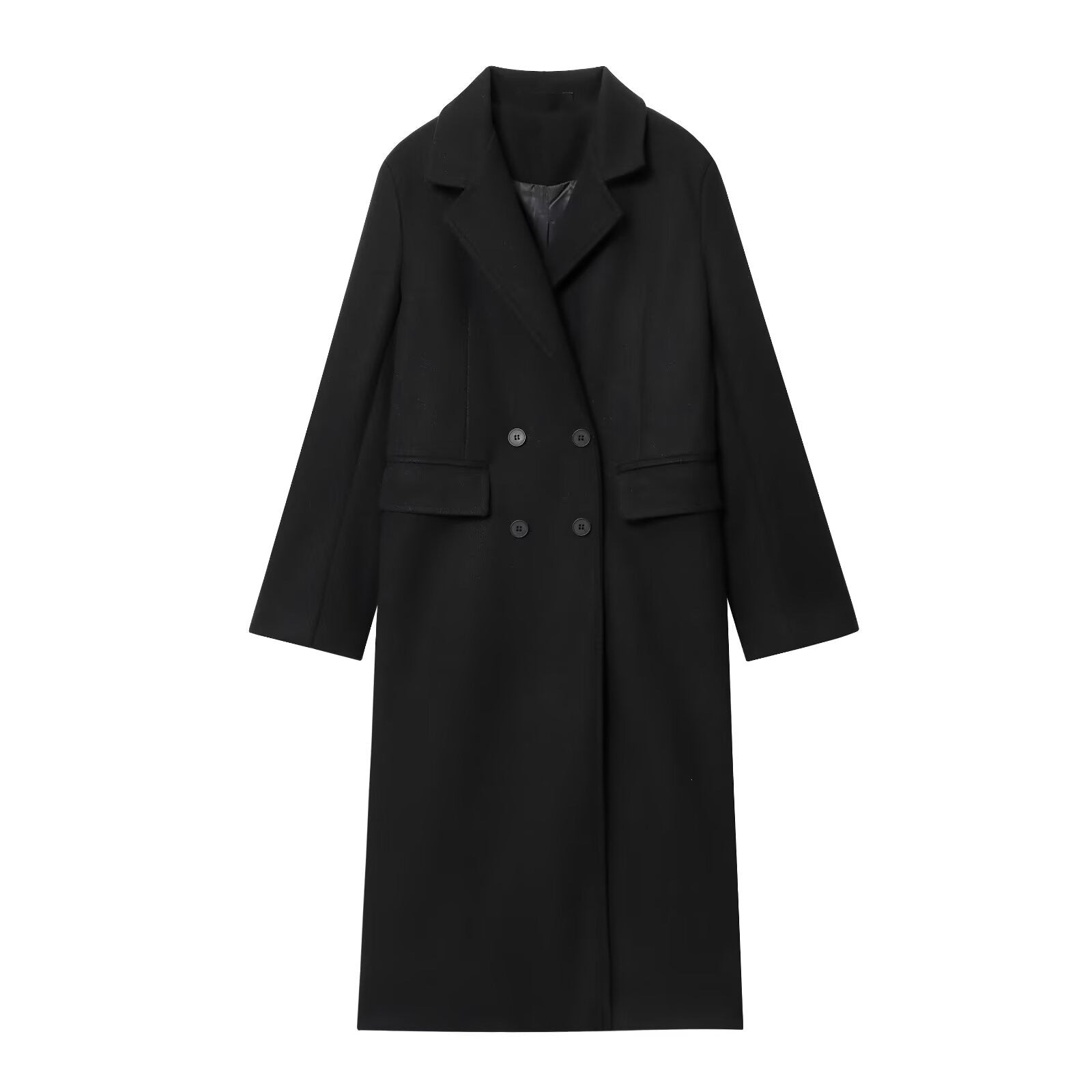 Wine Red Long Lapel Blazer