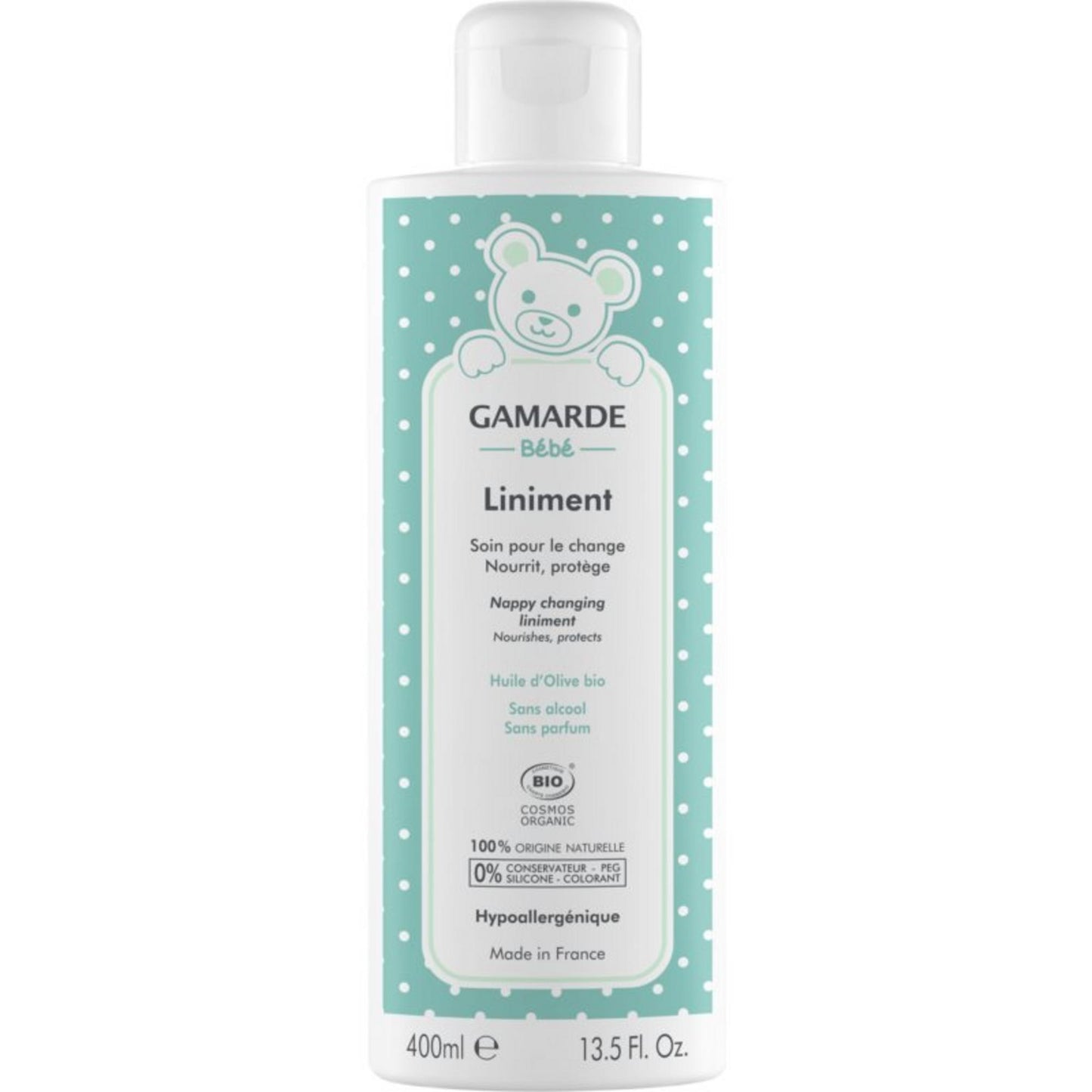 Gamarde, Baby Liniment, Bio, Nourishes & Protects, Daily Diaper Changes, Lotion, 400 ml