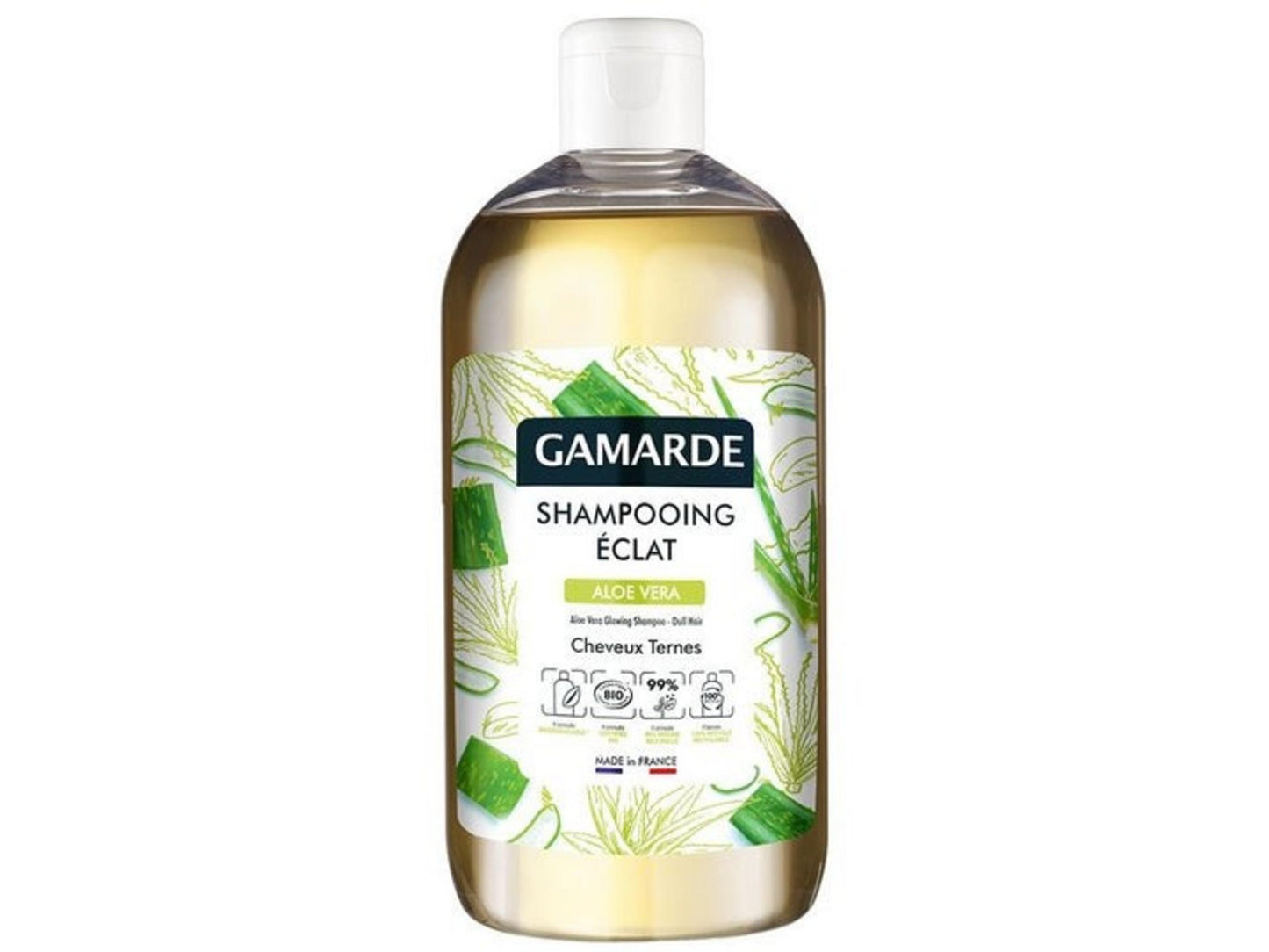 Gamarde, Bio, Aloe Vera, Hair Treatment Shampoo, Shining, All Hair Types, 500 ml