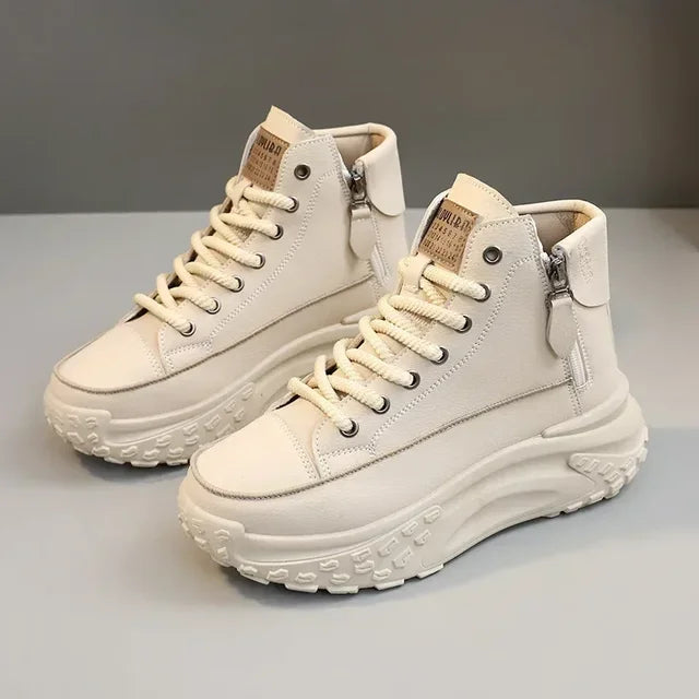 Women's Sneakers Luxury Fashion Womens Boots High-top Platform Casual Shoes New Female Outdoor Running Shoes Zapatillas De Mujer