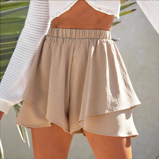 Shorts Women's Clothing High Waist Fashion Three Points