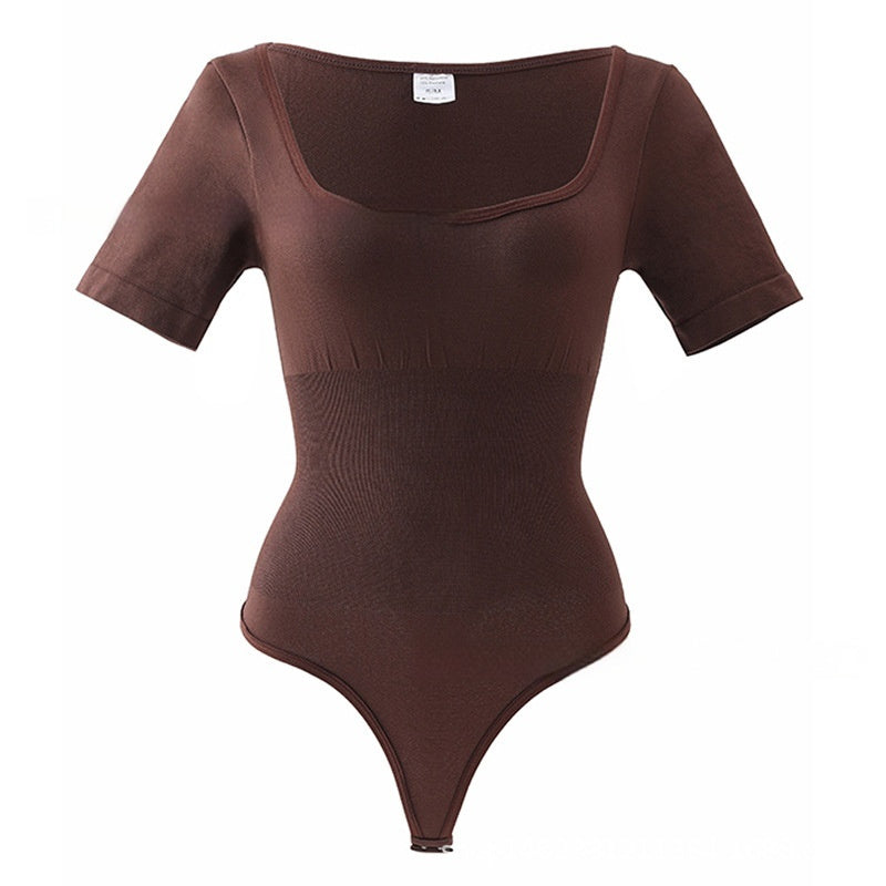 Square Collar One-piece Corset Belly Contracting Hip Raise Skinny